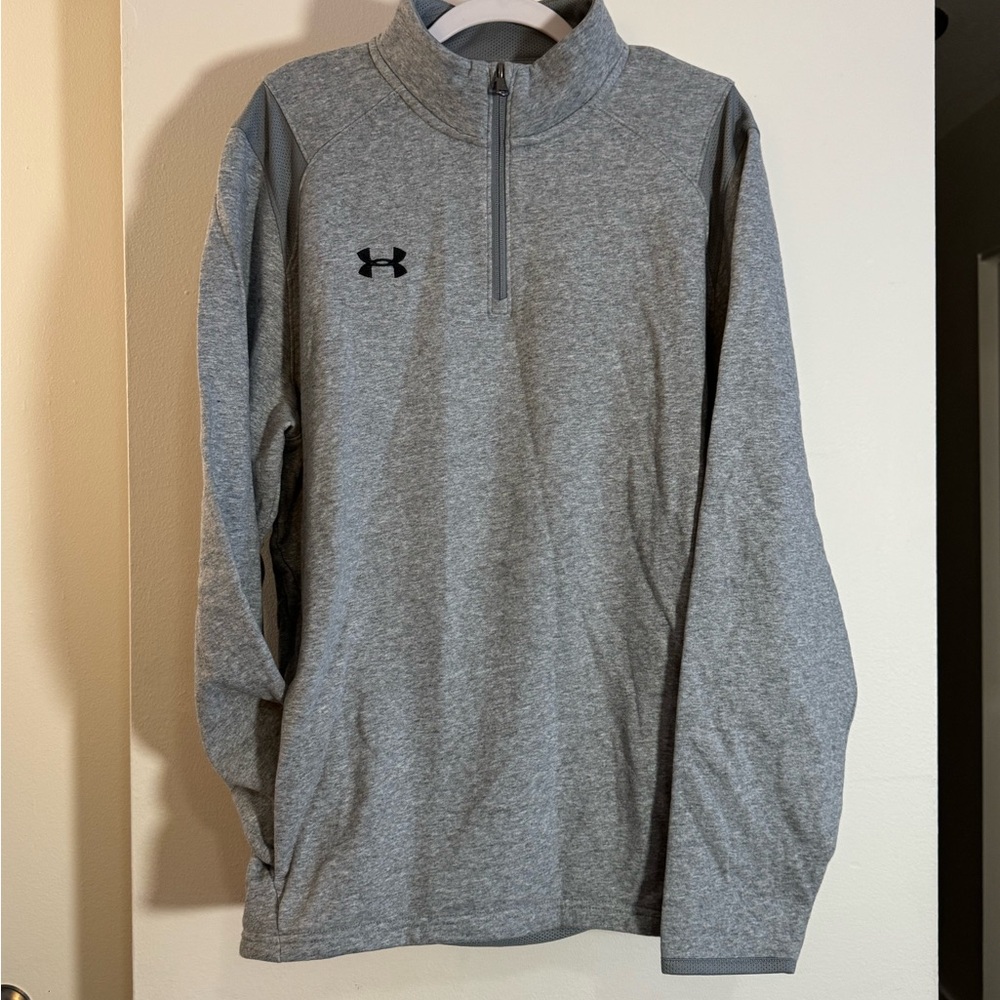Under Armour Gray ColdGear Quarter Zip Pullover